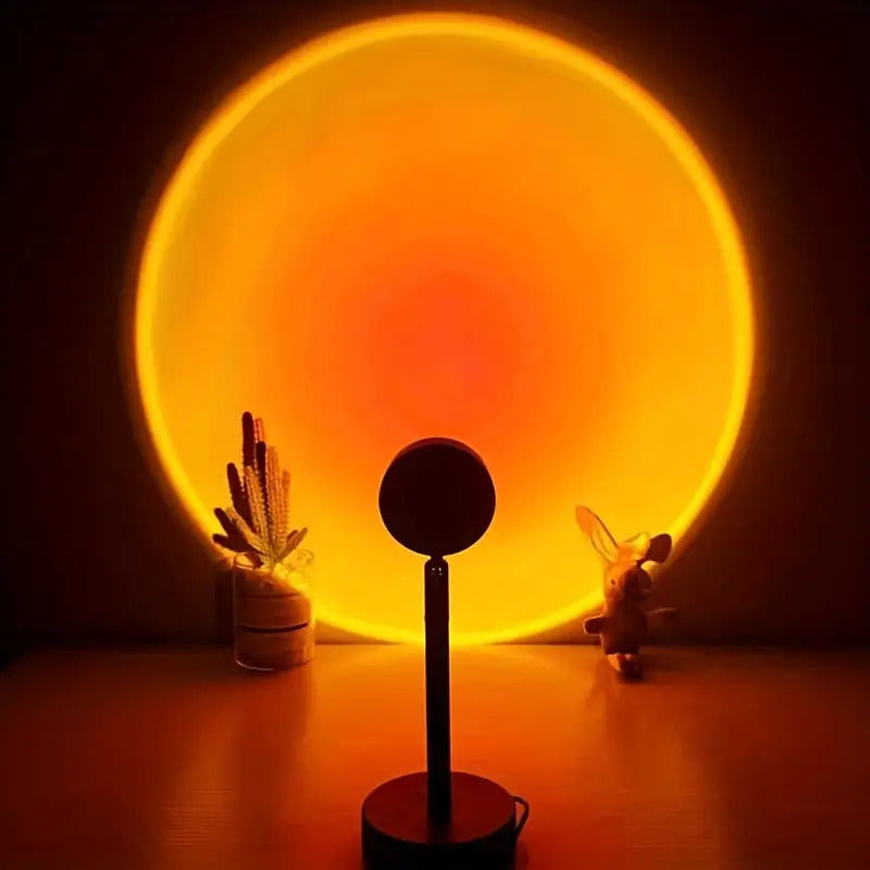 16-Color LED Sunset Projection Lamp with Remote