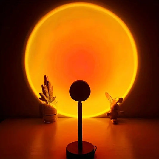 16-Color LED Sunset Projection Lamp with Remote