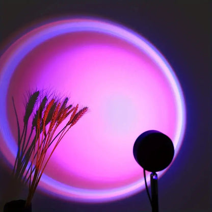 16-Color LED Sunset Projection Lamp with Remote