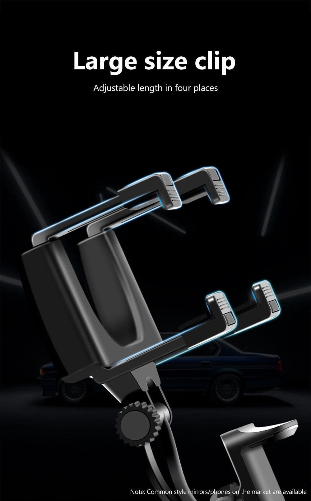 Phone Holder for Rearview Mirror