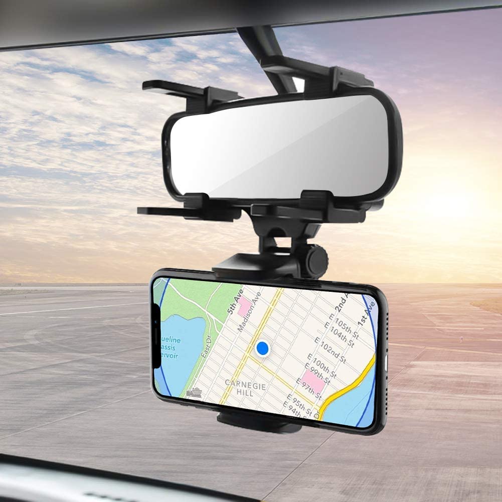Phone Holder for Rearview Mirror